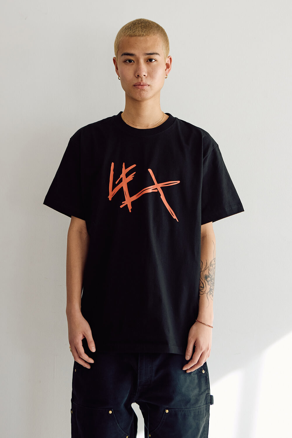 LEX LOGO T Shirt (Black×Red)