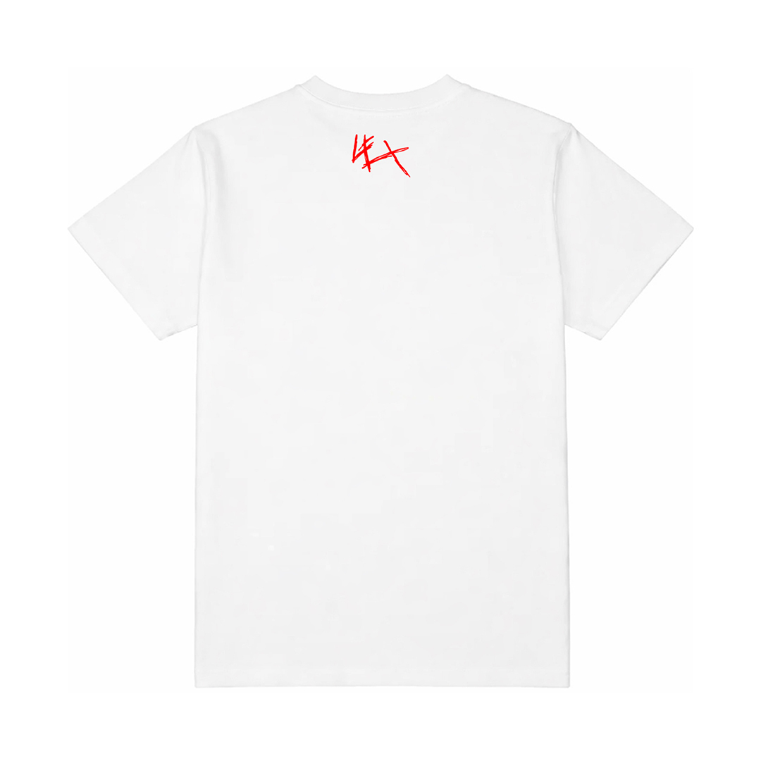 LEX LOGO T-shirt (White×Red)